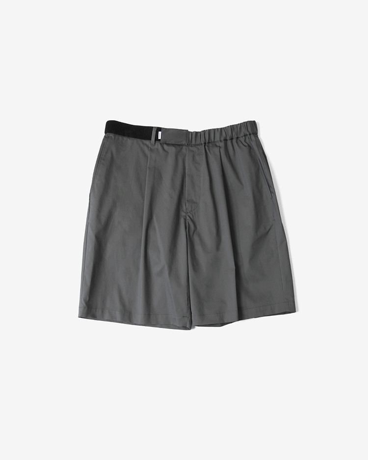 Graphpaper (MEN) / Solotex Twill Wide Chef Shorts / GRAY