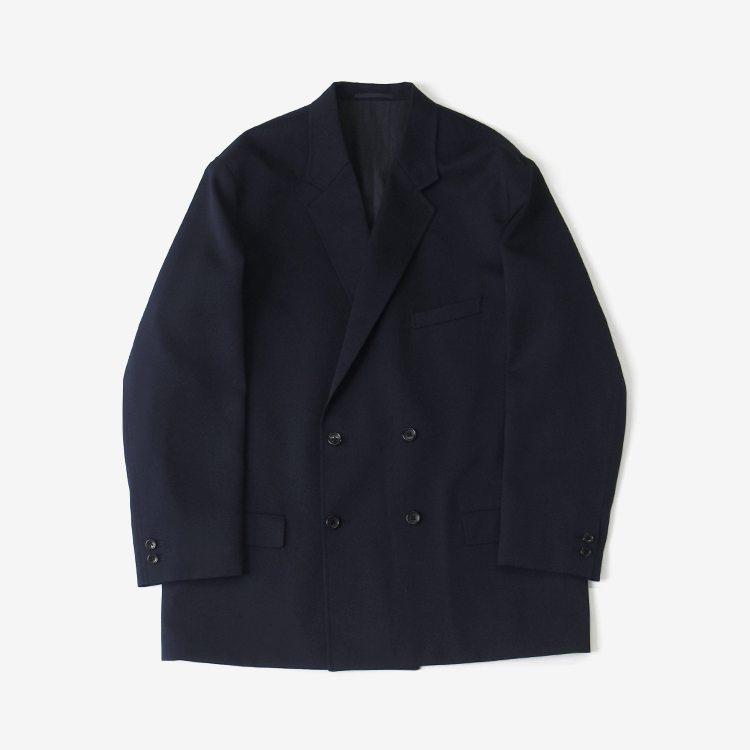 Graphpaper (MEN) / Scale Off Wool Double Jacket / NAVY