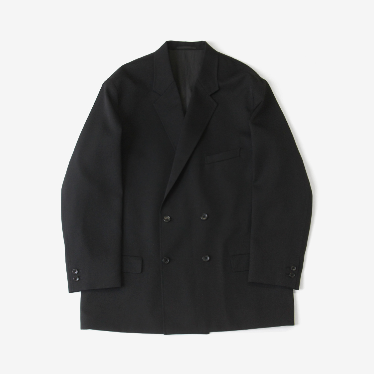 Graphpaper (MEN) / Scale Off Wool Double Jacket / BLACK