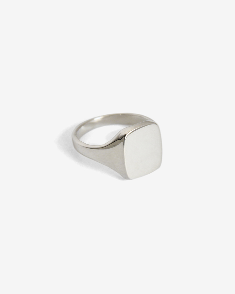 Garden of eden / SQUARE SIGNET RING