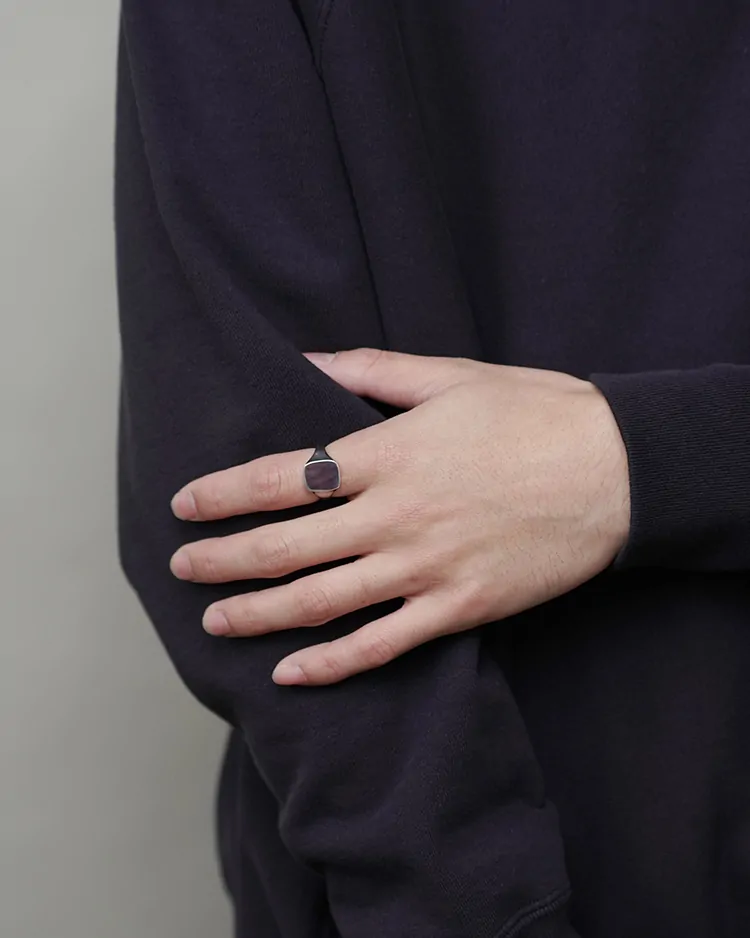 Garden of eden / SQUARE SIGNET RING (ED-VG17-SR07)