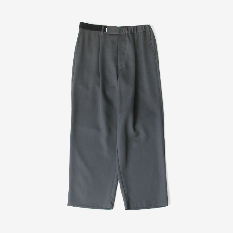 Graphpaper (MEN) / Scale Off Wool Wide Chef Pants / C.GRAY