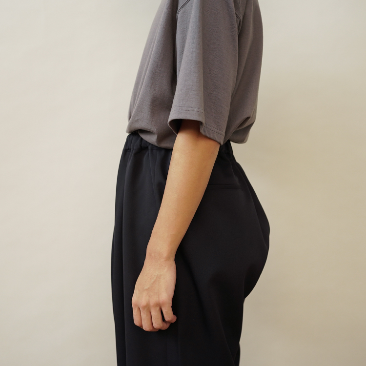 Scale Off Wool Wide Chef Pants / NAVY   Graphpaper MENグラフ