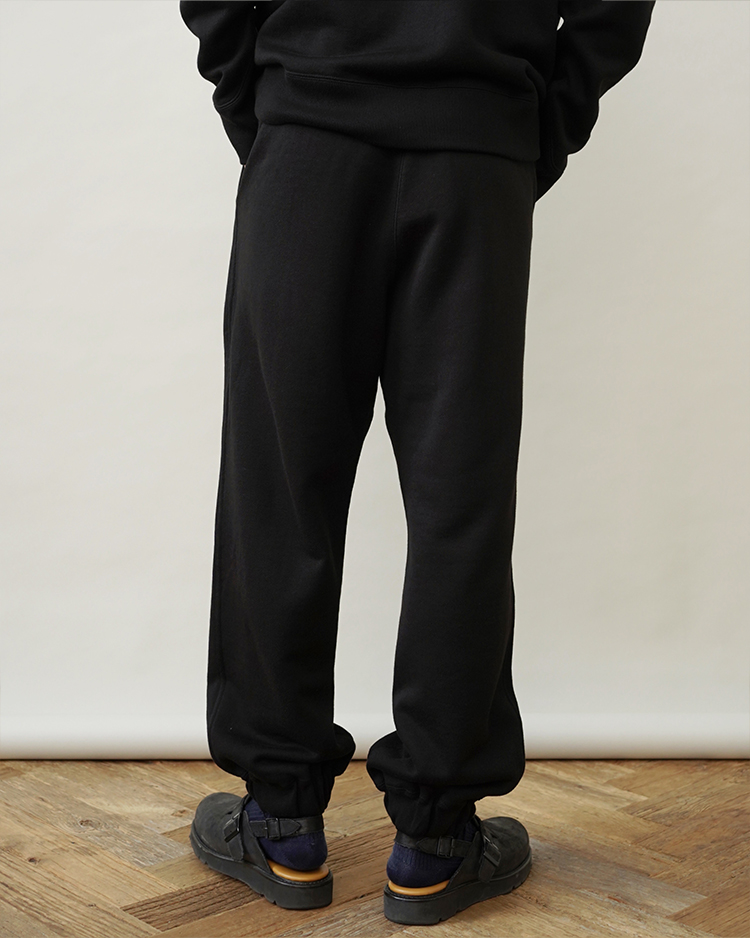 ZERO TSURI URAKE SWEATPANTS / BLACK | ATON (MEN)(エイトン