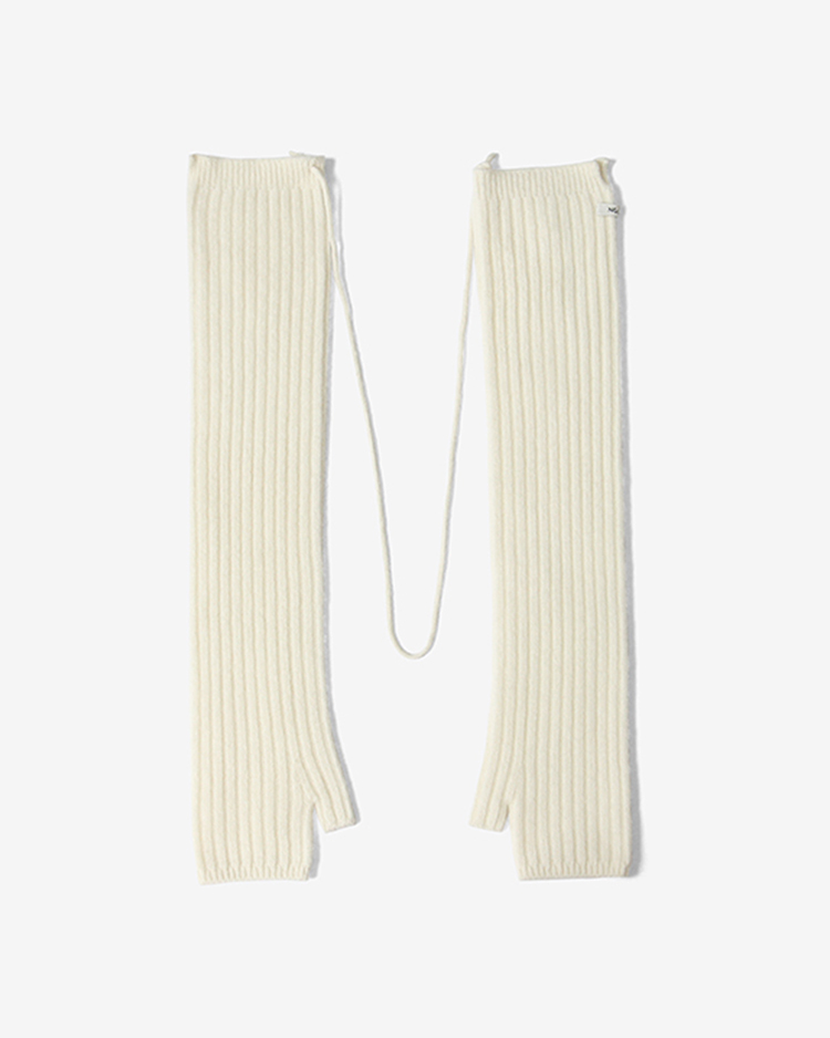 ATON (WOMEN) / WOOL CASHMERE SILK GROVES / OFF WHITE