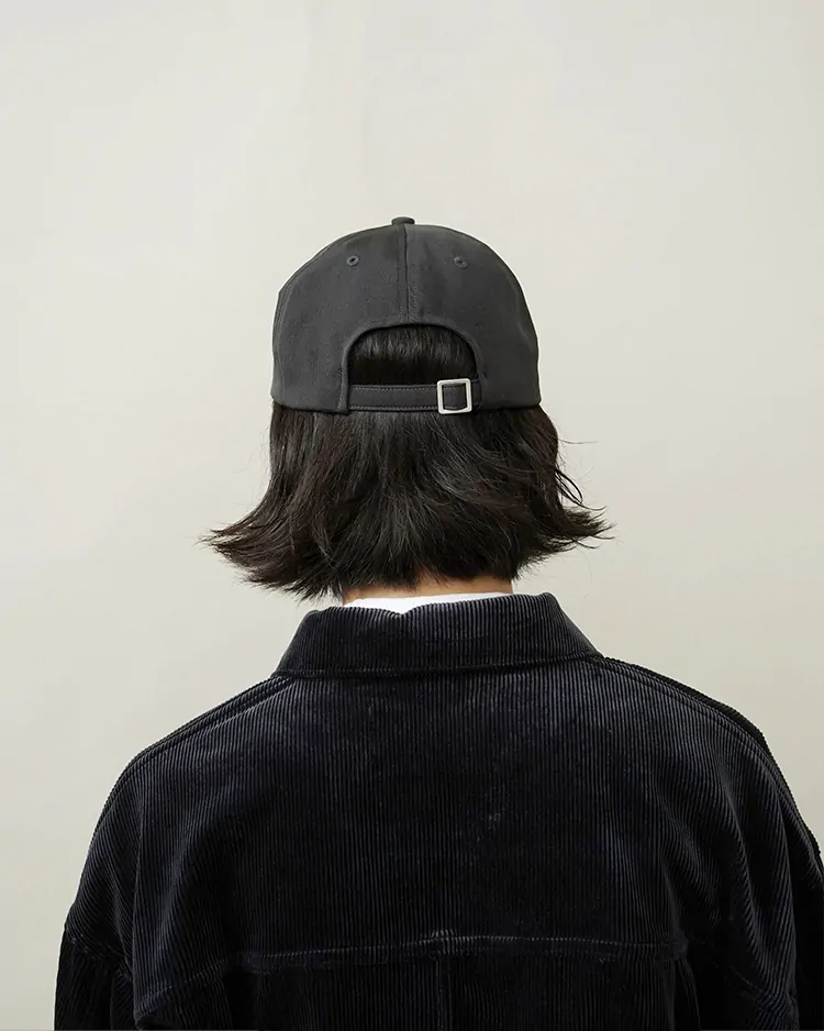 YLÈVE x KIJIMA TAKAYUKI CAP YLÈVE × KIJIMA TAKAYUKI / WOOL GABARDINE CAP / INK | YLÈVE (MEN