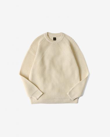  / SIGNATURE CREW NECK / IVORY