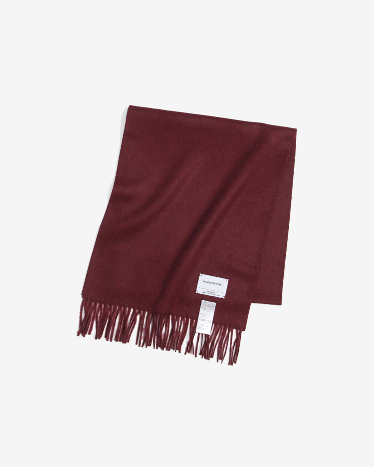 THE INOUE BROTHERS... / Brushed Scarf / BURGUNDY