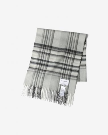  / Brushed Scarf / CHECKED GREY
