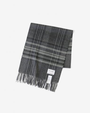  / Brushed Scarf / CHECKED BLACK