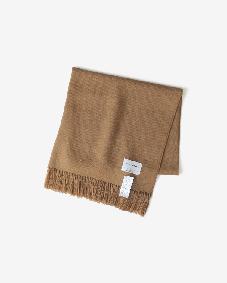 THE INOUE BROTHERS... / Non Brushed Large Stole / CAMEL