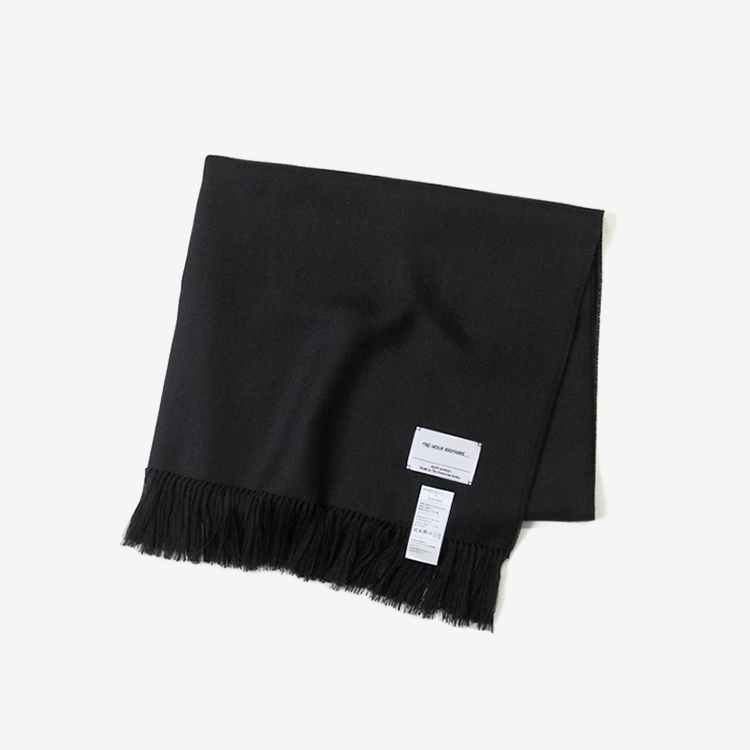 Non Brushed Large Stole / BLACK | THE INOUE BROTHERS...(イノウエ ...