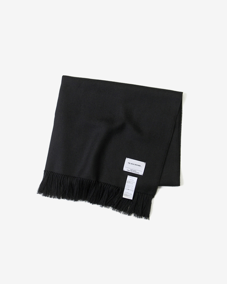 THE INOUE BROTHERS... / Non Brushed Large Stole / BLACK
