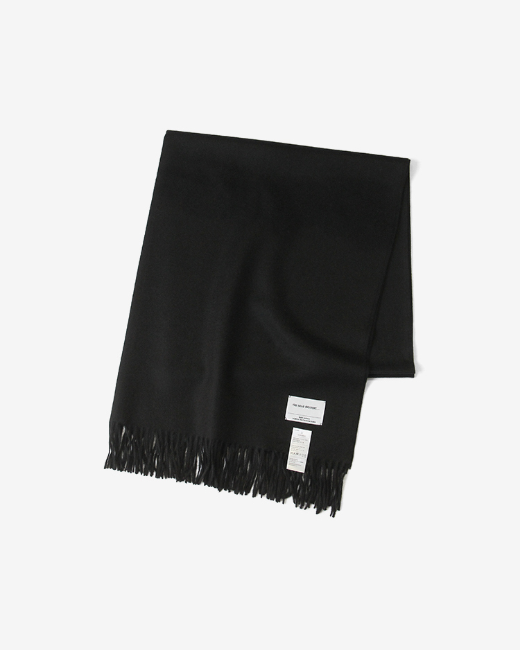 THE INOUE BROTHERS... / Large Brushed Stole / BLACK