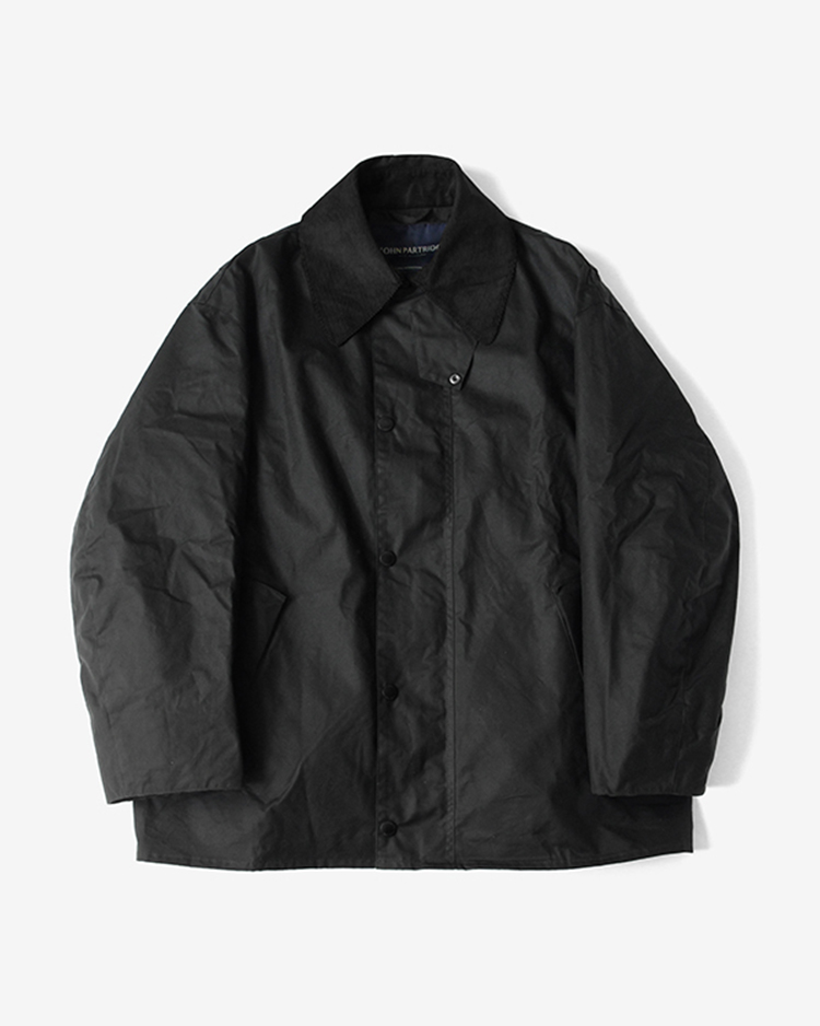 OVERSIZED COVERALL JACKET / BLACK | John Partridge(ジョン パート