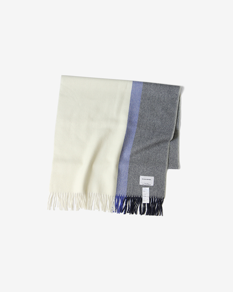 THE INOUE BROTHERS... / Brushed Scole Stripe / ECRU x NAVY