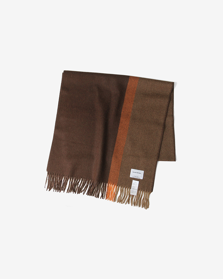 THE INOUE BROTHERS... / Brushed Scole Stripe / BROWN x CAMEL