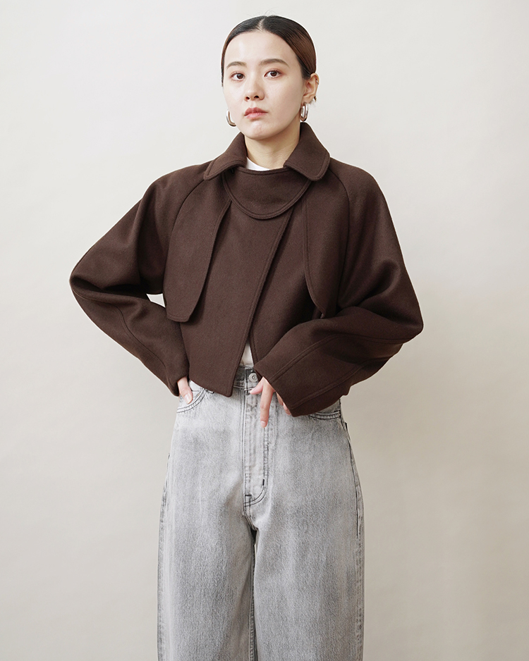 cambly short trench / brown | ZOE(ゾーイ) | OUTER WEAR | Dice&Dice ...