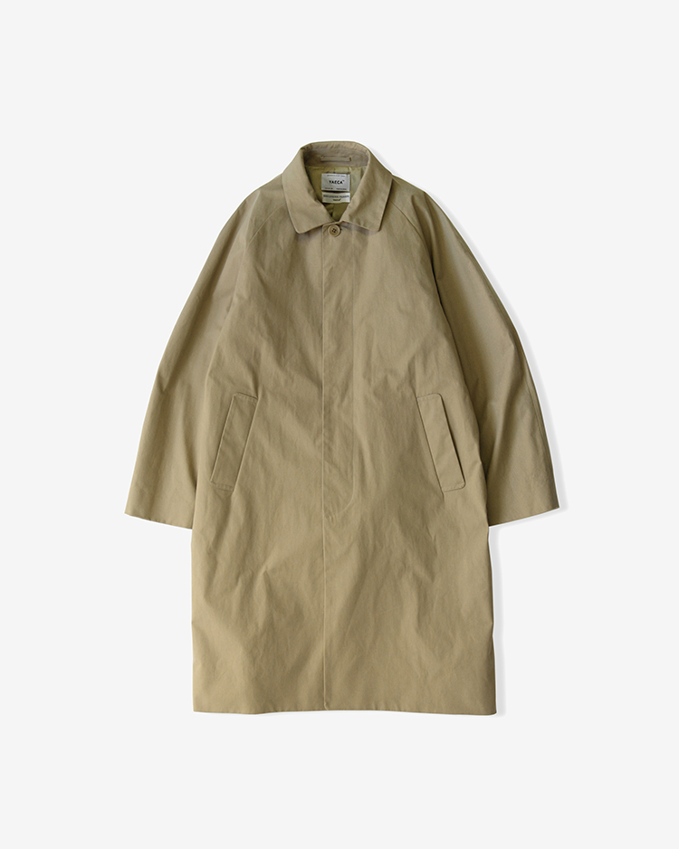 SOUTIEN COLLAR COAT - STANDARD / KHAKI | YAECA (MEN)(ヤエカ ...