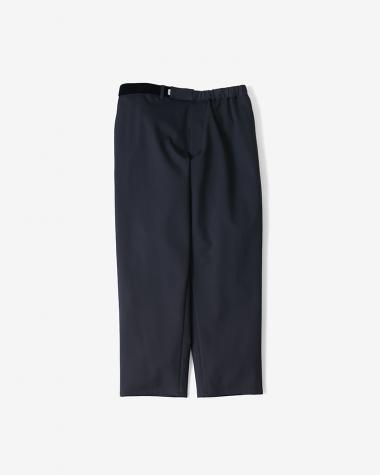  / Compact Ponte Wide Tapered Chef Pants / NAVY