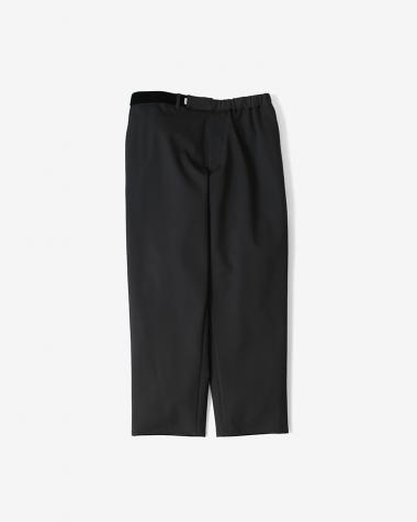  / Compact Ponte Wide Tapered Chef Pants / BLACK
