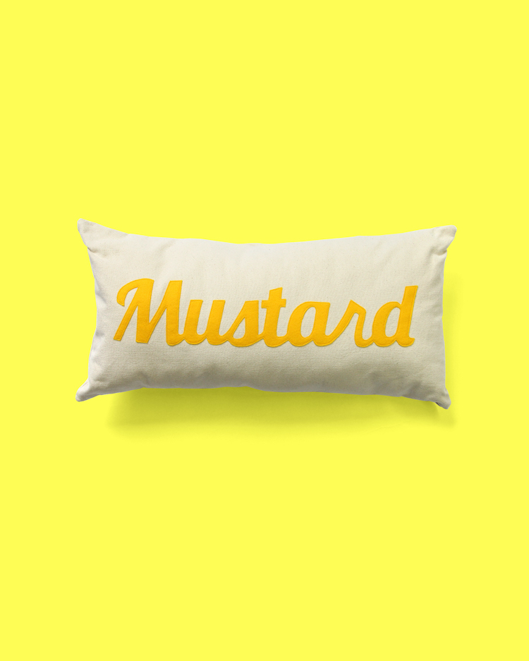 Wunderkammer / Jumbo Mustard Packet Pillow