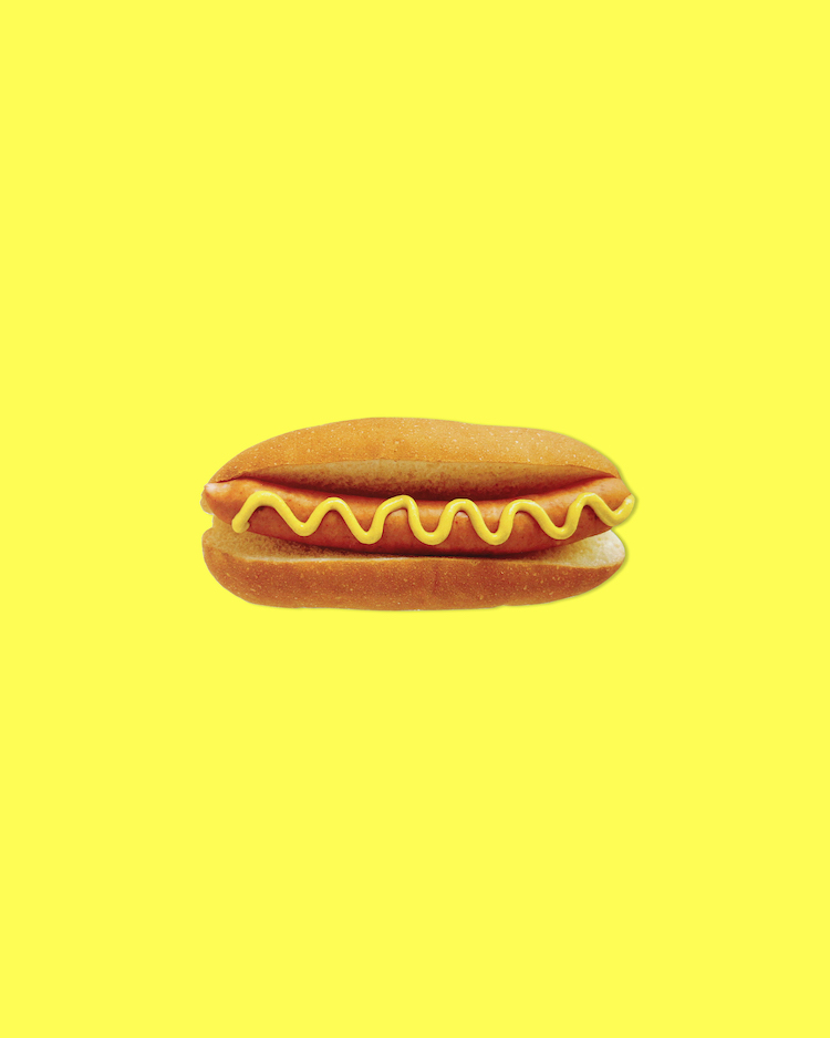 Wunderkammer / Hot Dog with Mustard Postcard