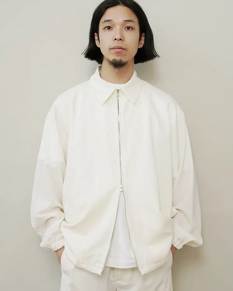 Dice&Dice / ZIP UP BLOUSON / WHITE