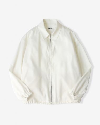  / ZIP UP BLOUSON / WHITE