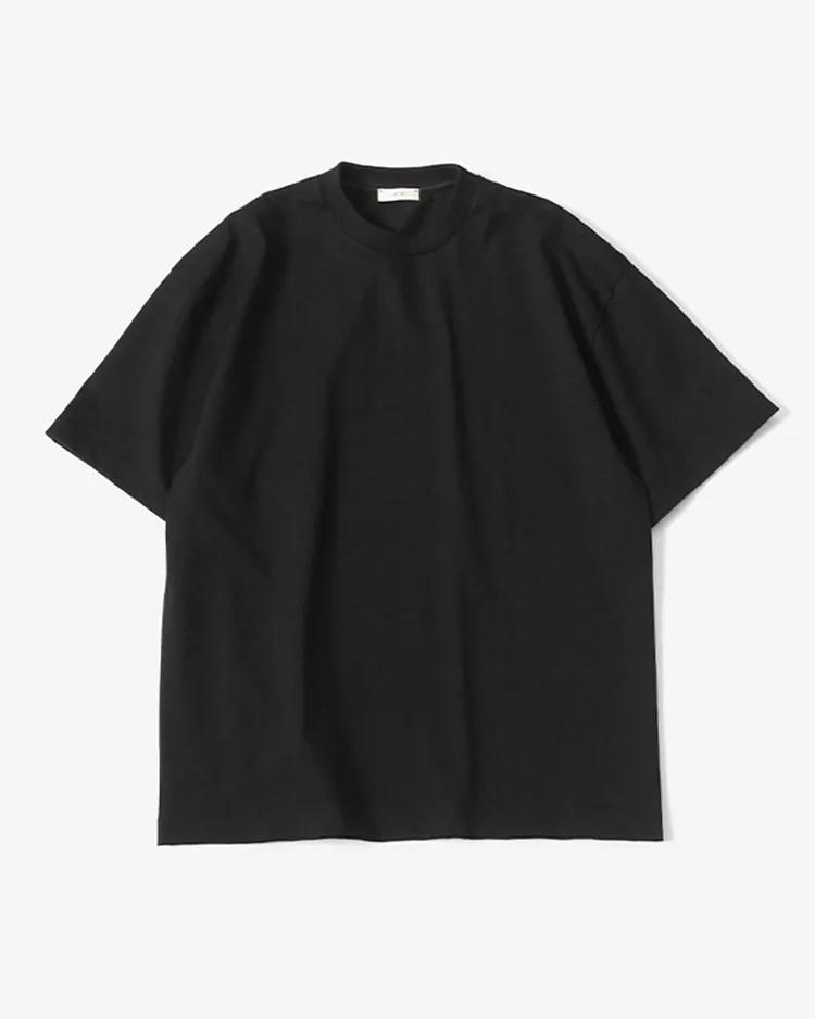 ATON (MEN) / SUPIMA AIR 12/- OVERSIZED T-SHRT / BLACK