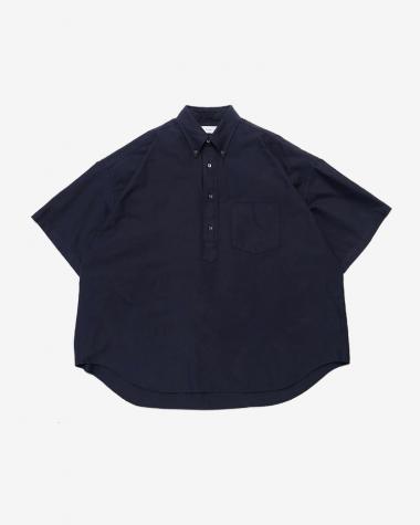  / Oxford Oversized S/S B.D Pullover Shirt / NAVY