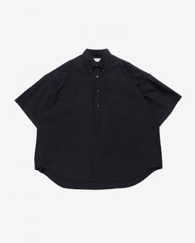  / Oxford Oversized S/S B.D Pullover Shirt / BLACK