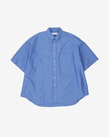  / Oxford S/S Oversized B.D Shirt / SAX
