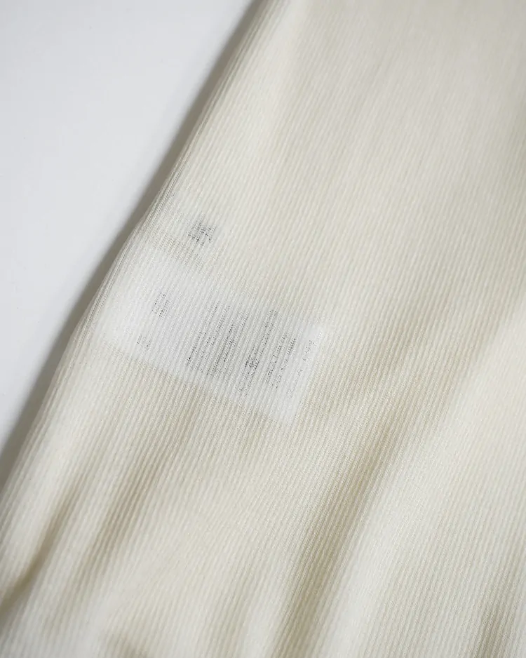 HAKUJI / Sheer rib HS PO / IVORY