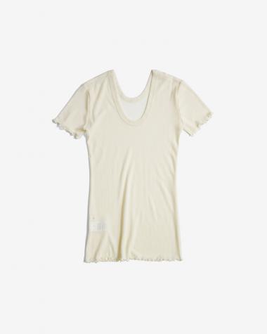 HAKUJI / Sheer rib HS PO / IVORY