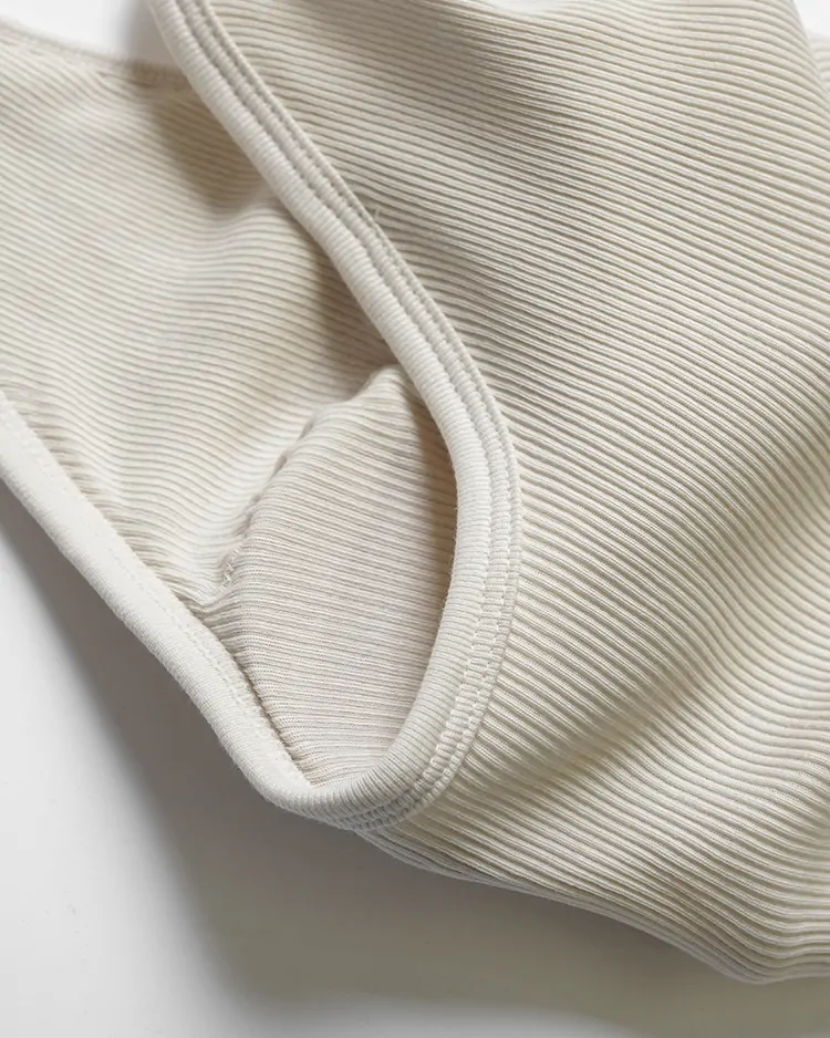 HAKUJI / Twist cotton bra OS cami / IVORY