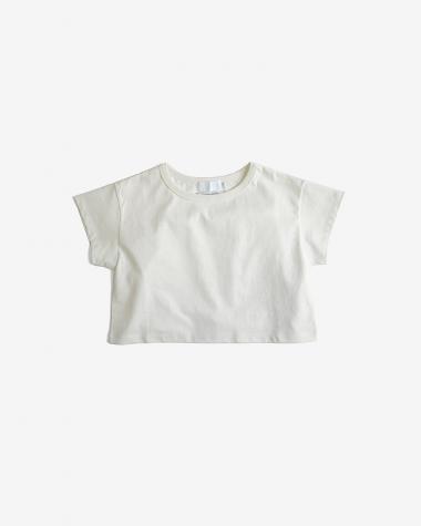  / Recycled Cotton Jersey Compact Tee / WHITE