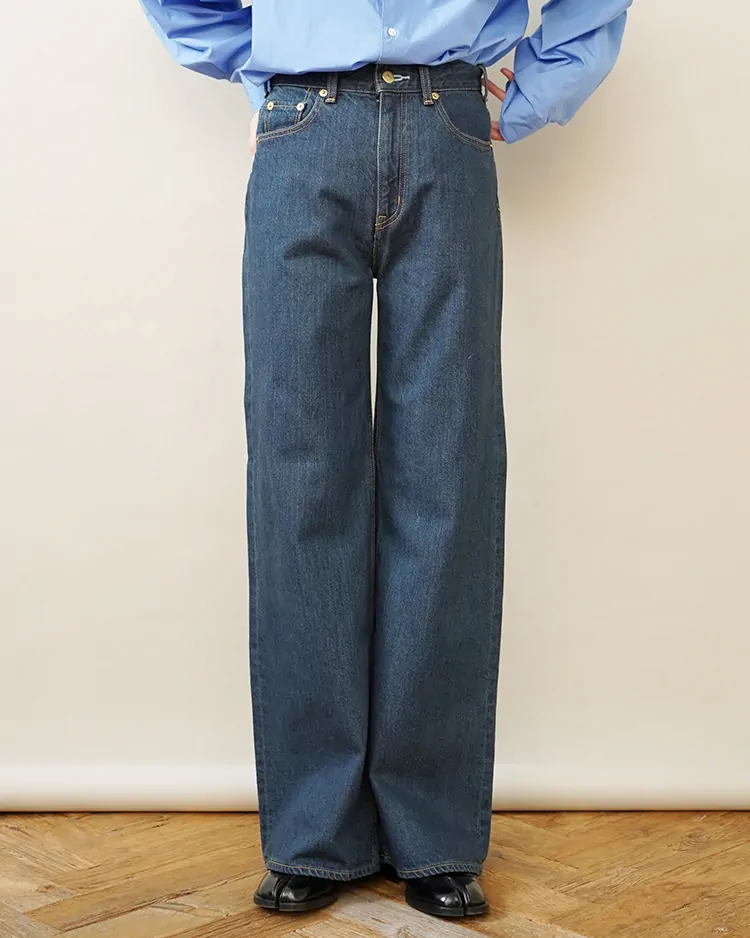 Tu es mon Tresor / The Aquamarine Jean - Solid 1wash (TEMT0162-SO1W / TEMT031-SO1W)