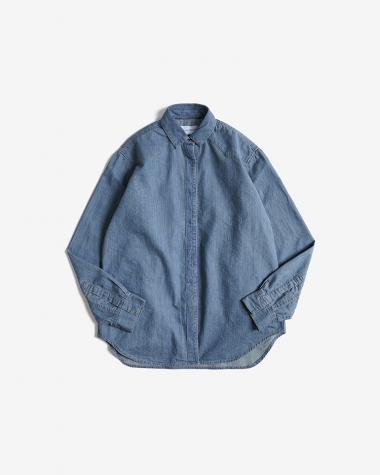 Tu es mon Tresor / The Turquoise Denim Shirt - Solid 3year (TEMT-SHRG002-3Y)