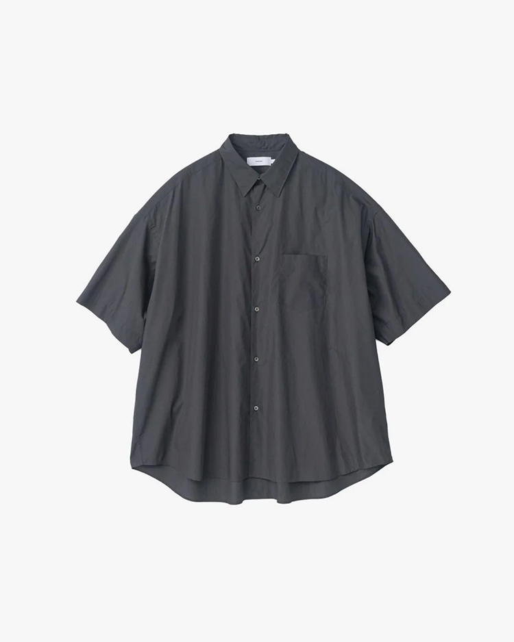 Graphpaper (MEN) / Broad S/S Oversized Regular Collar Shirt / C.GRAY