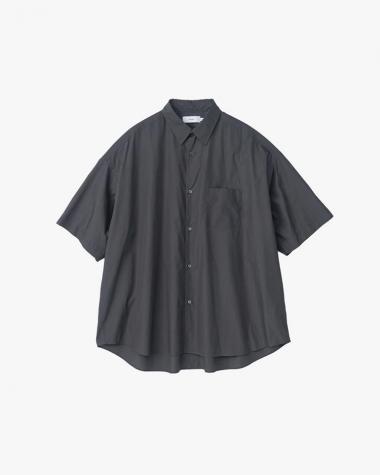  / Broad S/S Oversized Regular Collar Shirt / C.GRAY