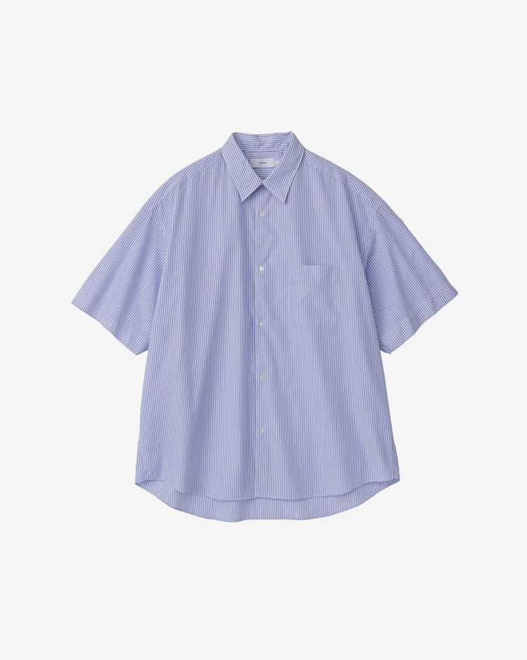 Graphpaper (MEN) / Broad S/S Oversized Regular Collar Shirt / VIOLET-ST
