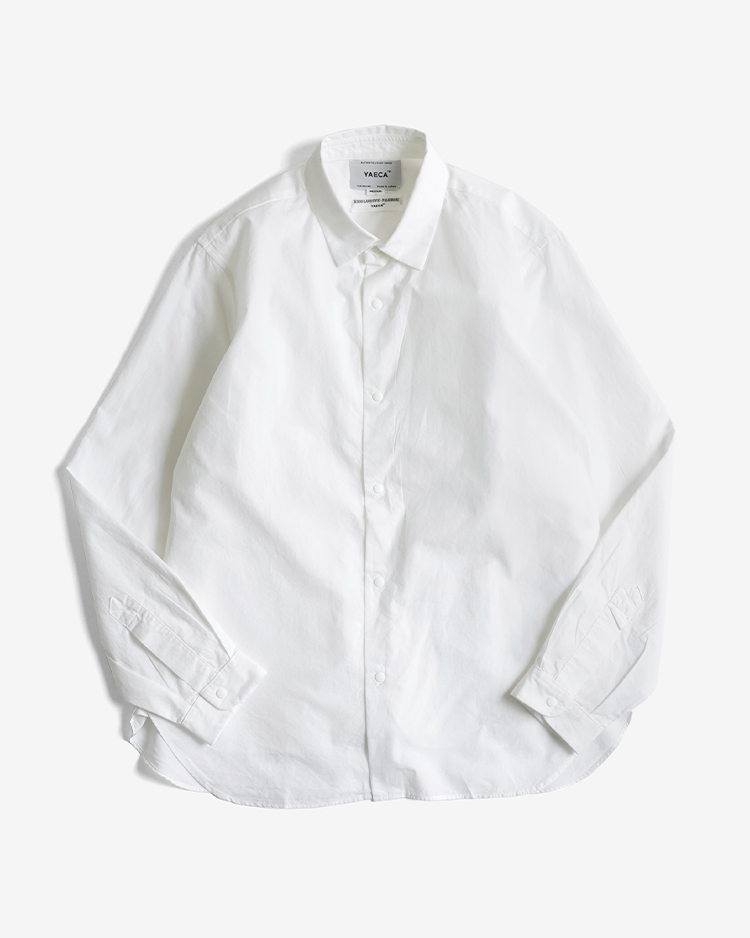 YAECA (MEN) / STANDARD LONG - COMFORT SHIRT / WHITE