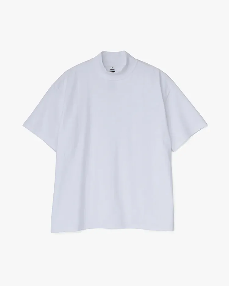 Graphpaper (MEN) / S/S Mock Neck Tee / WHITE