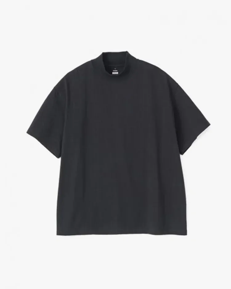 Graphpaper (MEN) / S/S Mock Neck Tee / BLACK