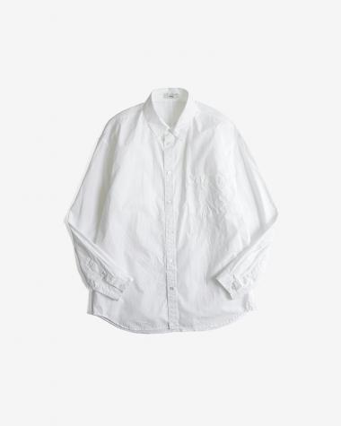  / SUVIN BROAD WASHED SHIRT / WHITE