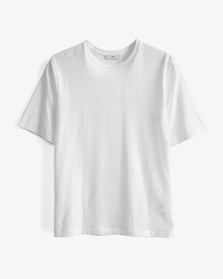 ATON (WOMEN) / SUVIN60/2 PERFECT SHORT SLEEVE / WHITE
