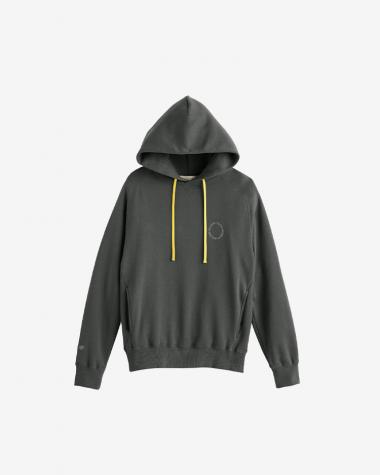  / Cotton Cordura French Terry Hoodie / CHARCOAL