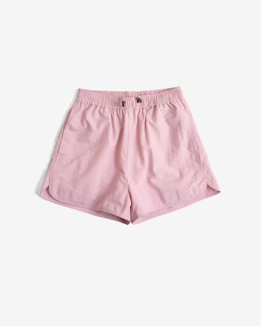  / Nylon Round Hem Shorts / PINK