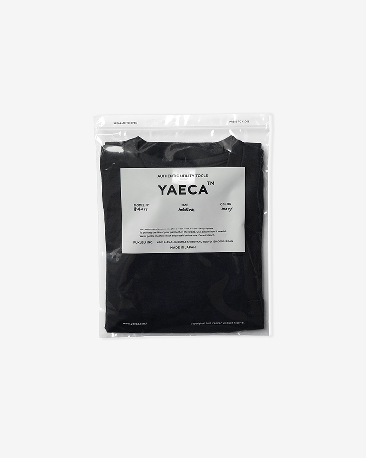 YAECA (WOMEN) / POCKET T-SHIRTS S/S / NAVY